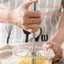 Cây đánh trứng inox có trục xoay tự động nhỏ, gọn, nhiều kích thước - BAKERY KING