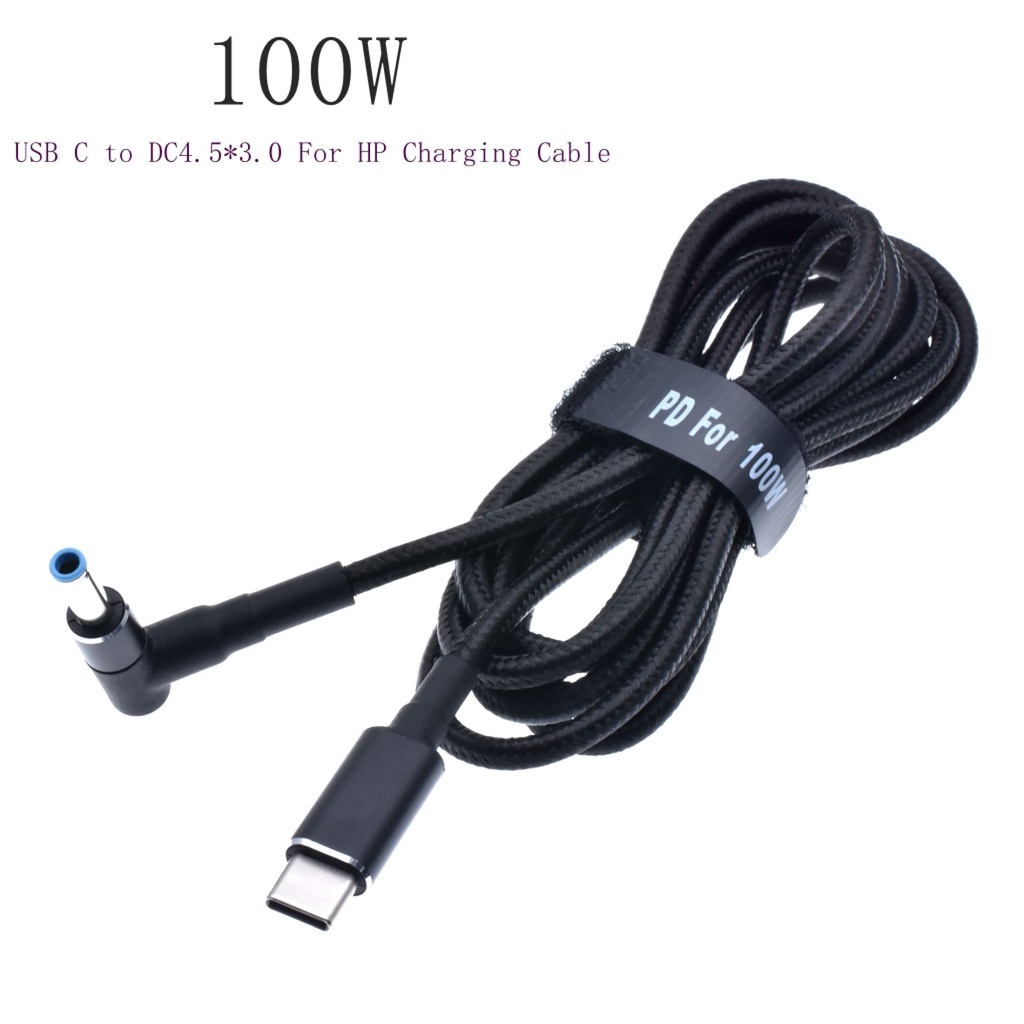 i Sạc Điện Dc 45W 65W 90W Cáp Chuyển Đổi USB Loại C Cho Cáp Máy Tính Xách Tay Hp Stream Spectre Pavilion Envy Eliteboook