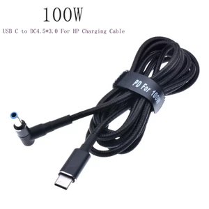 i Sạc Điện Dc 45W 65W 90W Cáp Chuyển Đổi USB Loại C Cho Cáp Máy Tính Xách Tay Hp Stream Spectre Pavilion Envy Eliteboook