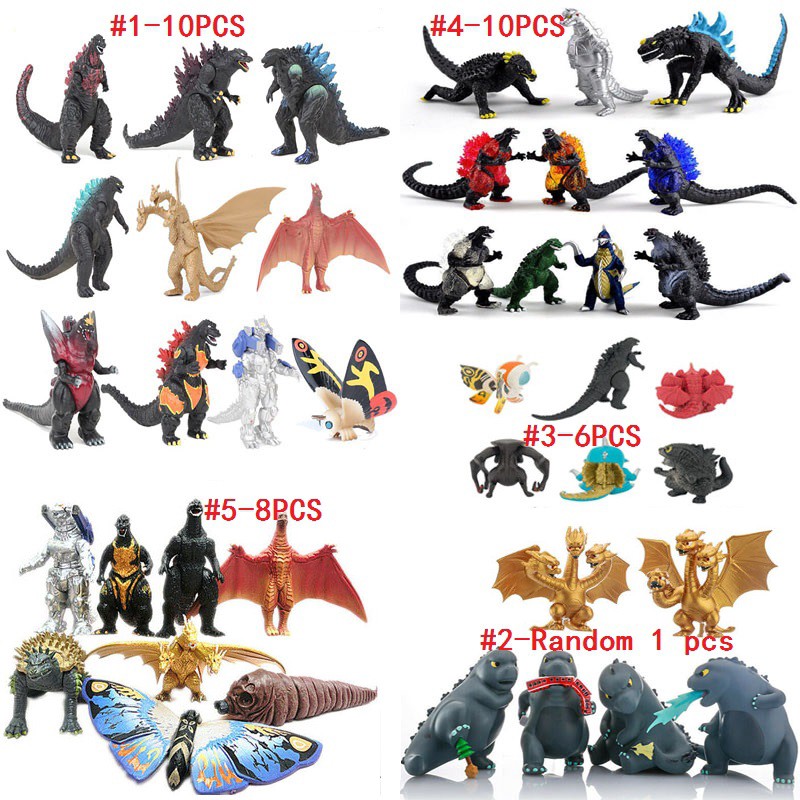Set 10 Mô Hình Đồ Chơi Quái Vật Godzilla