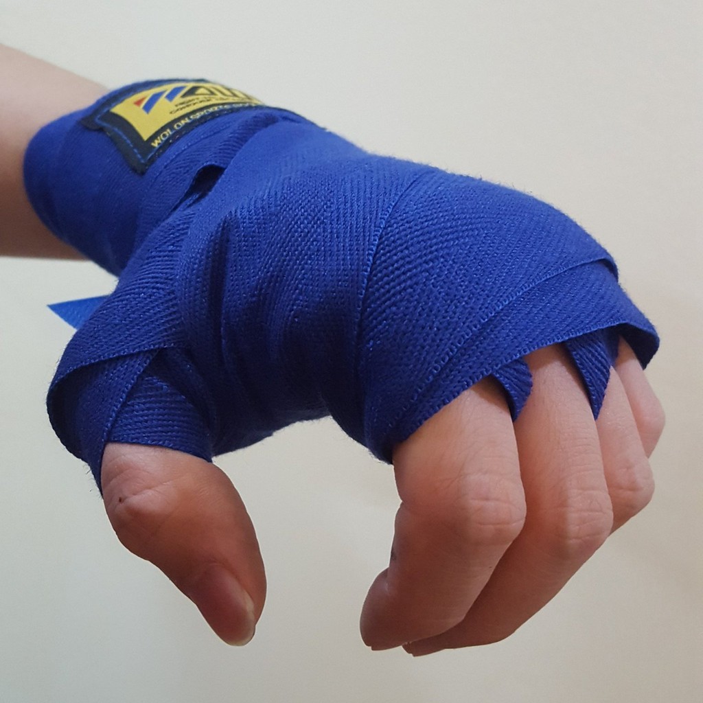 Ảnh Bộ Đôi Băng Đa Dây Quấn Bảo Vệ Tay Tập Đấm Bốc Wolon – Dài 5m (2 Chiếc) Dây Quấn Boxing Chính Hãng Amalife 4