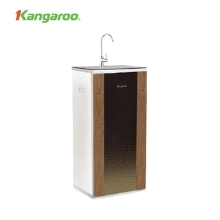 [MIỄN PHÍ LẮP ĐẶT] Máy lọc nước KANGAROO RO, 9 lõi Omega model KG09G4 vỏ tủ VTU Black vân gỗ