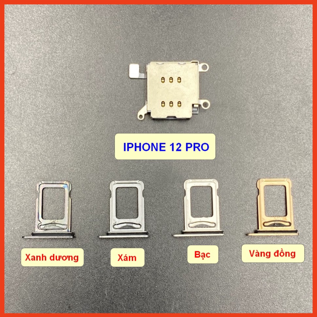 Khay sim điện thoại 12P/12PM loại 2 sim vật lý dùng thay thế cho điện thoại bản 2 SIM