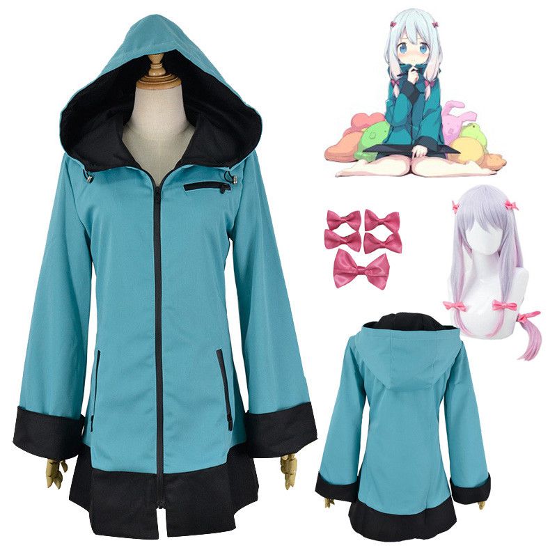 Eromanga Sensei Izumi Sagiri Dây Kéo Trang Phục Hóa Trang Halloween Áo Khoác Áo Khoác Anime