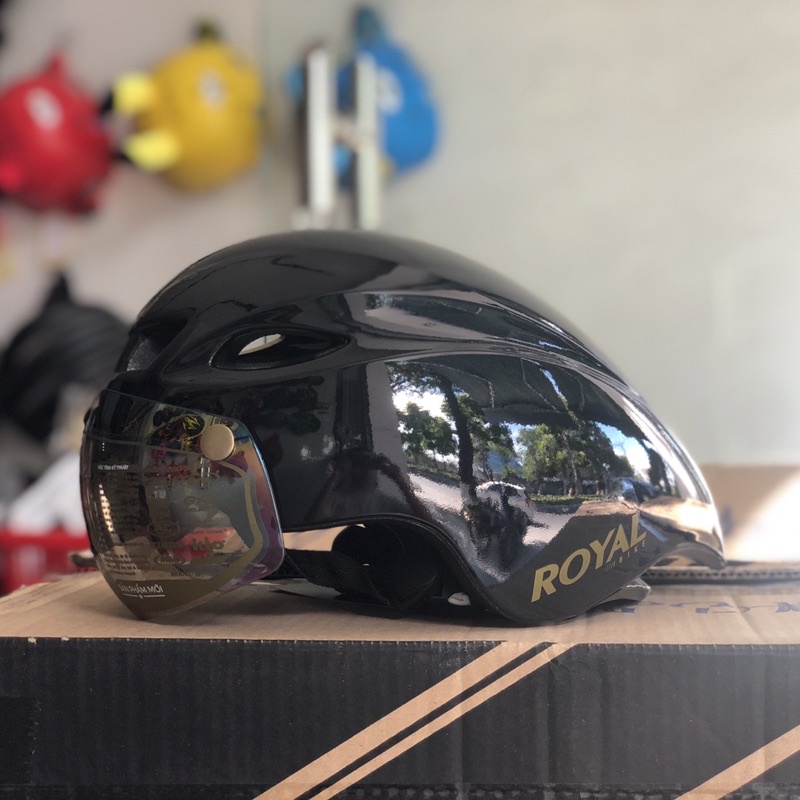 Mũ nón bảo hiểm xe đạp thể thao Royal Bike MD16 MD15 MD-16 MD-15 đen ...