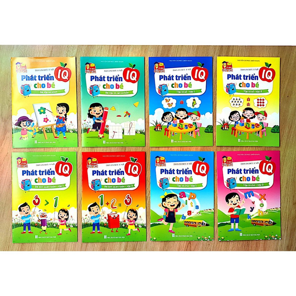 Ảnh Sách - Bộ phát triển IQ cho bé 5 đến 6 tuổi (Combo 8 cuốn) 2