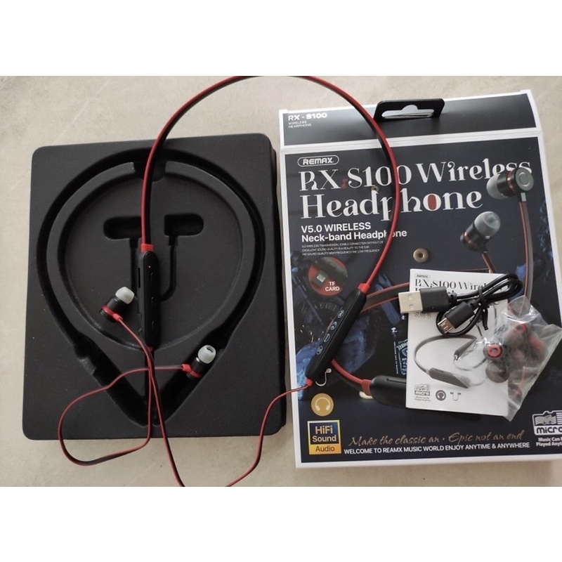 Tai Nghe Bluetooth Remax RX-S100 V5.0 Có Khe Thẻ Nhớ, Pin Cực Trâu Hàng ...