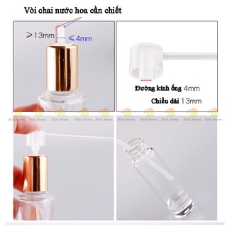 Bộ chai chiết nước hoa thủy tinh mini dạng xịt 10ml