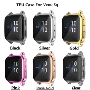 Ốp Bảo Vệ Cho Garmin Venu SQ 2S 2 Plus Đồng Hồ Thông Minh Mạ TPU Mềm Vỏ Bảo Vệ Toàn Màn Hình Cho Garmin vivoactive 4 4S