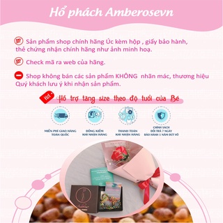 Vòng cổ Amber Úc cho bé 0-10 tuổi  VCM4M