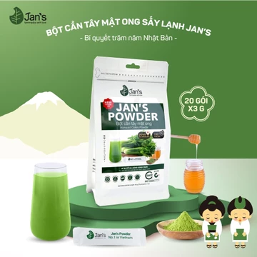 Bột cần tây mật ong sấy lạnh Jan's 60g ( 20 gói nhỏ tiện dụng)
