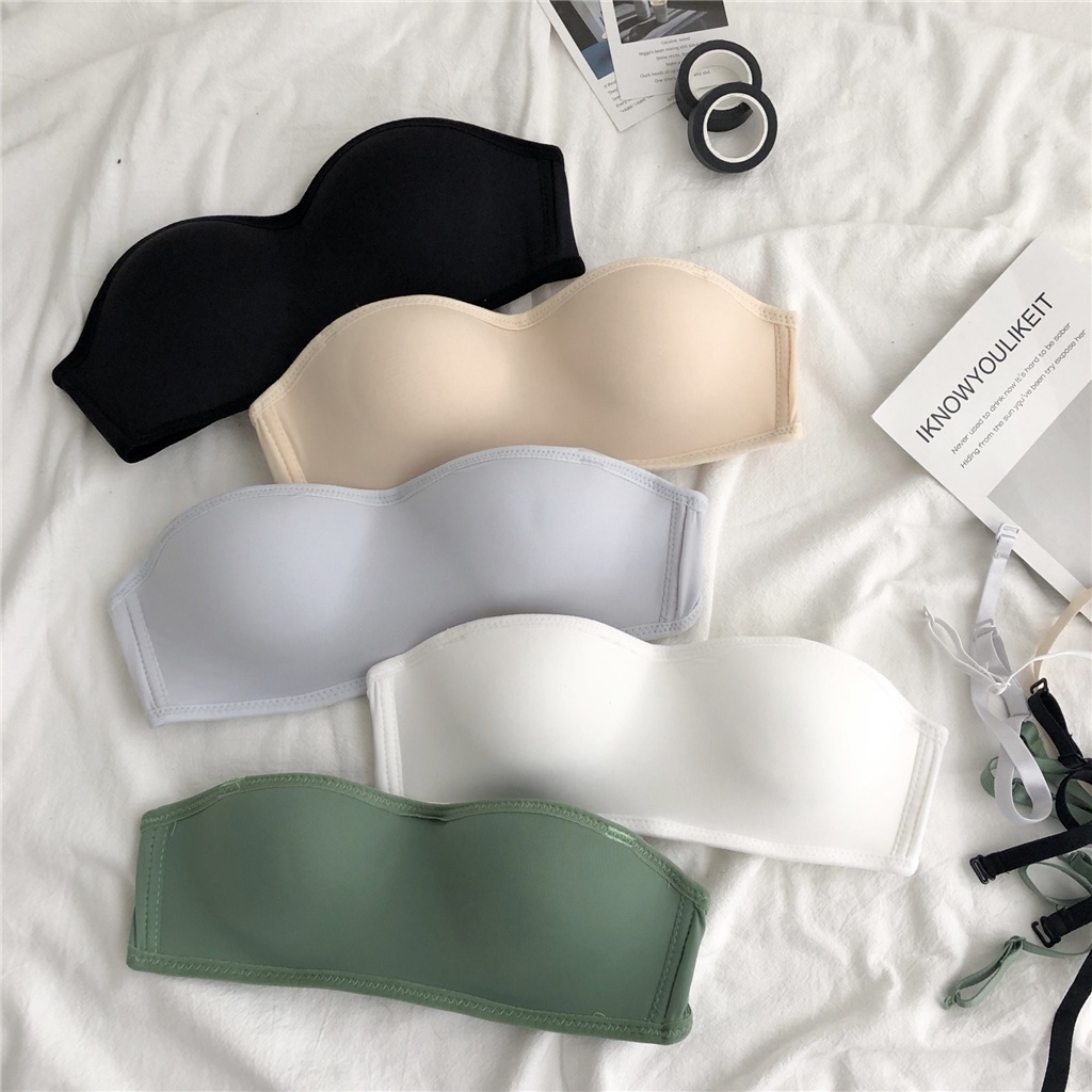 Áo Ngực Không Dây Không Đường May Mềm Mại Thoải Mái Thời Trang Cho Nữ Size S-XL