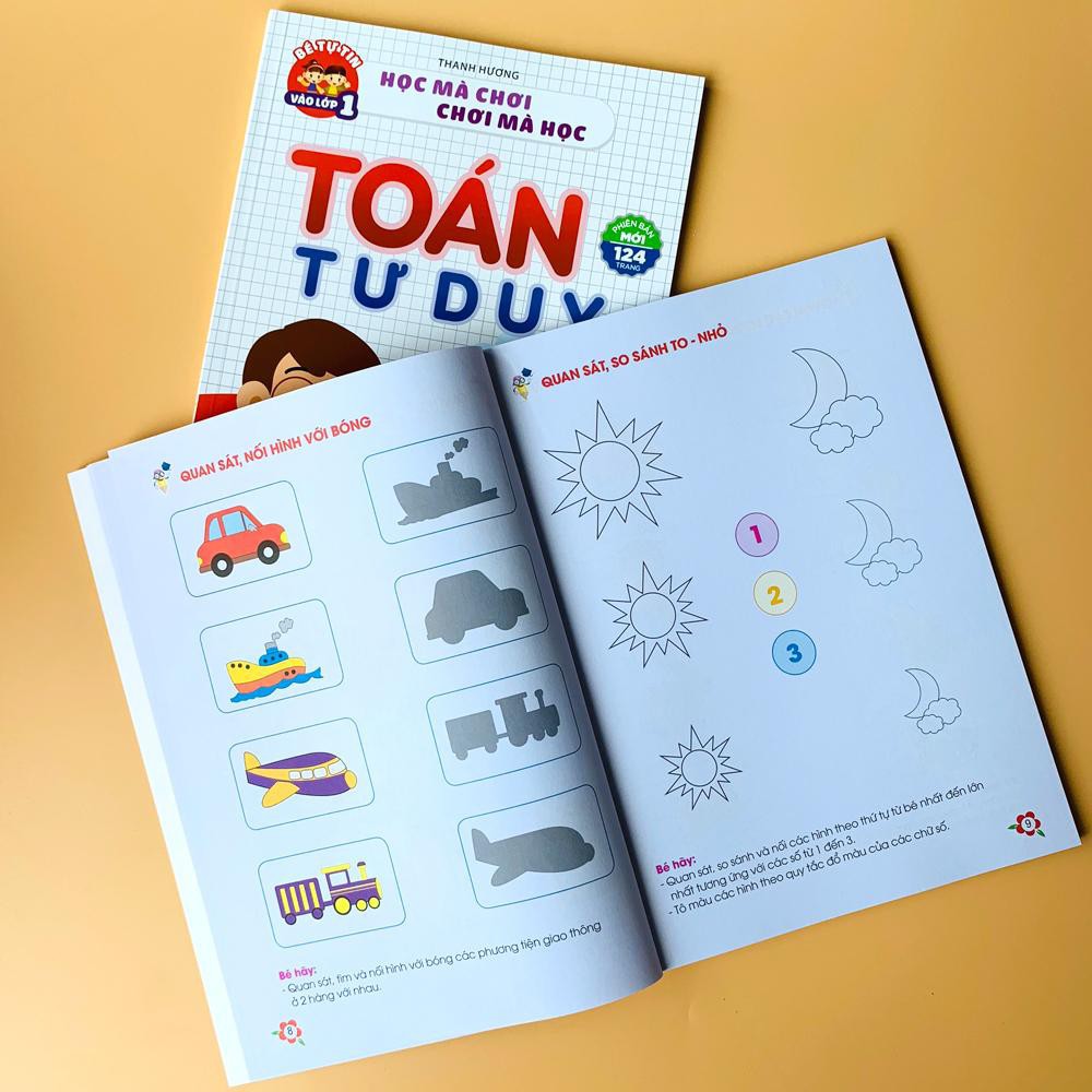 Ảnh Sách - Toán Tư Duy Phiên Bản Mới 124 Trang - Dành Cho Trẻ 4-6 Tuổi 1