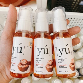 [Hỏa Tốc] Sữa tắm Yú muối biển Himalayan cho chó mèo chai chiết 50ml/300ml