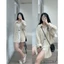 Áo Sơ Mi Nhung Gân Dài Tay Nữ[FREESHIP]🌸Thun kiểu from rộng trơn phong cách đường phố hàn quốc Ulzzang