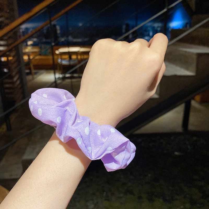 Scrunchies cột tóc, buộc tóc tím hottrend