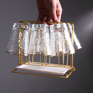 Khay Úp Cốc Mạ Vàng 🏵️ CÓ KHAY HỨNG NƯỚC CỰC TIỆN ÍCH 🏵️ Kiểu Dáng Hiện Đại