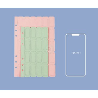 ĐÁNH DẤU TRANG CHO PLANNER A5/A6 6 LỖ