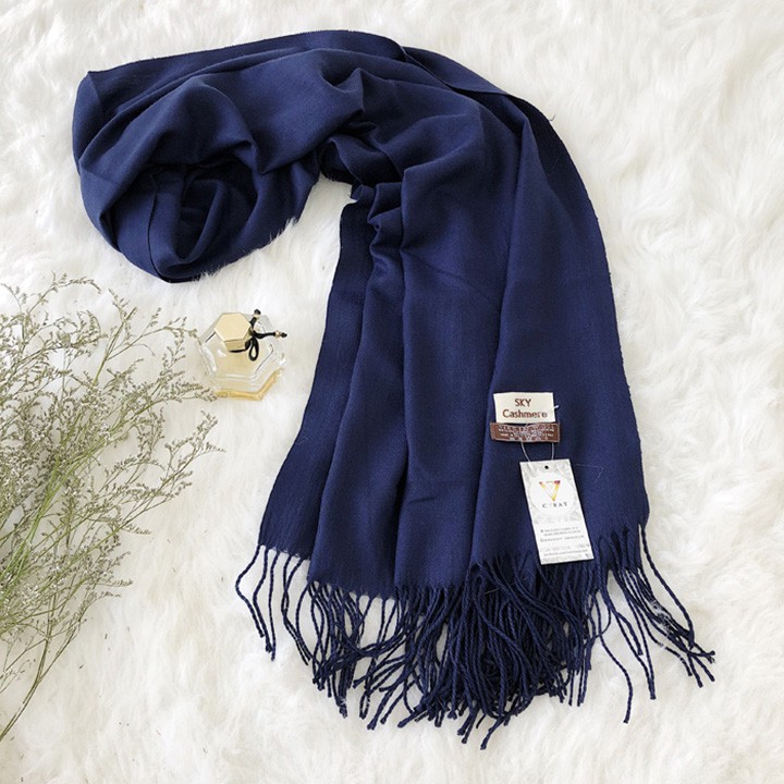 Khăn Choàng Cổ Nữ Cashmere chất vải Len mềm mịn hàng Quảng Châu