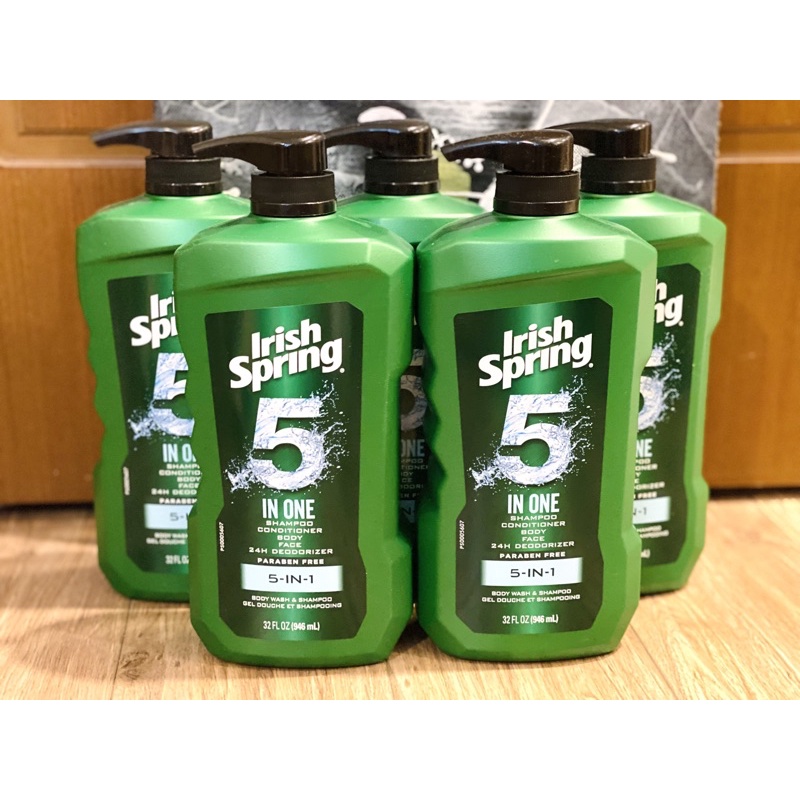 [HÀNG MỸ] Dầu gội sữa tắm Irish Spring 5 trong 1 chai 532ml/946ml ...