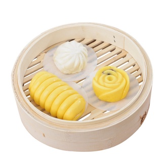 500 Tờ Giấy Nến Chống Dính Lót Bánh Bao, Há Cảo, Dimsun, Giấy Lót Cắt Sẵn Hình Tròn, Vuông Nhiều Kích Thước