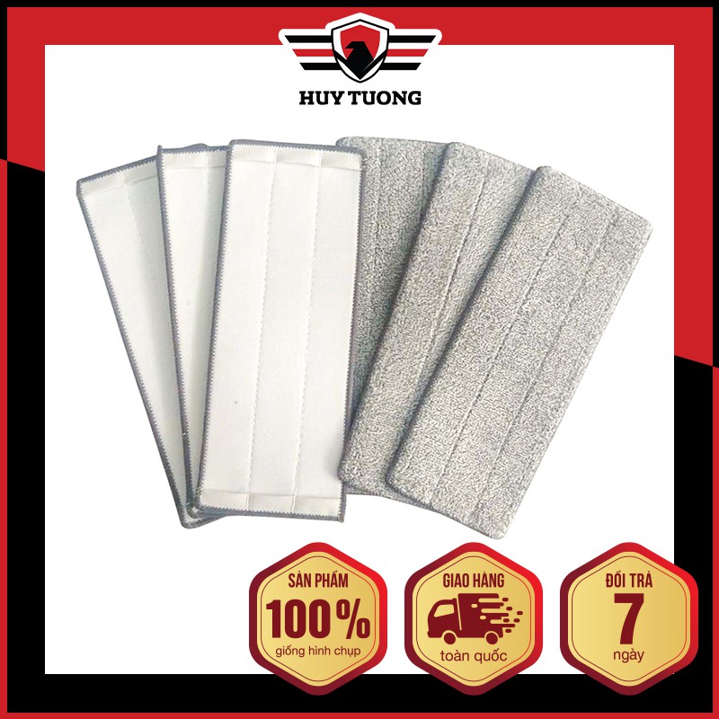 [COMBO 10]Bông Lau Nhà Thay Thế Bông Lau Miếng Lau Nhà Thay Thế Cho Cây Lau Nhà Tự Vắt sợi Microfiber SIZE 12x32cm - CHO