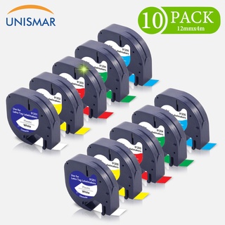 Bộ 10 Cuộn Băng Keo Nhựa 12Mmx4M 91201 91331 12267 16952 LT-100H LT-100T QX50 XR XM 2000