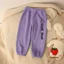 Quần Thu đông dài in hình gấu trẻ em chất cotton 100% co giãn 4 chiều cho bé trai và gái 8-20kg
