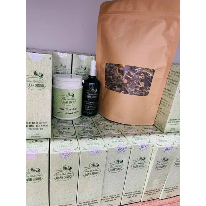 Gói to 500g - Thảo dược xông mặt thải độc da, chống lão hóa, giúp da trắng sáng - Thảo dược xông mặt nguyên chất organic