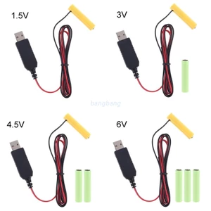 AAA Eliminator USB/Type C Power Supply Cable Replace 1-4pcs AAA