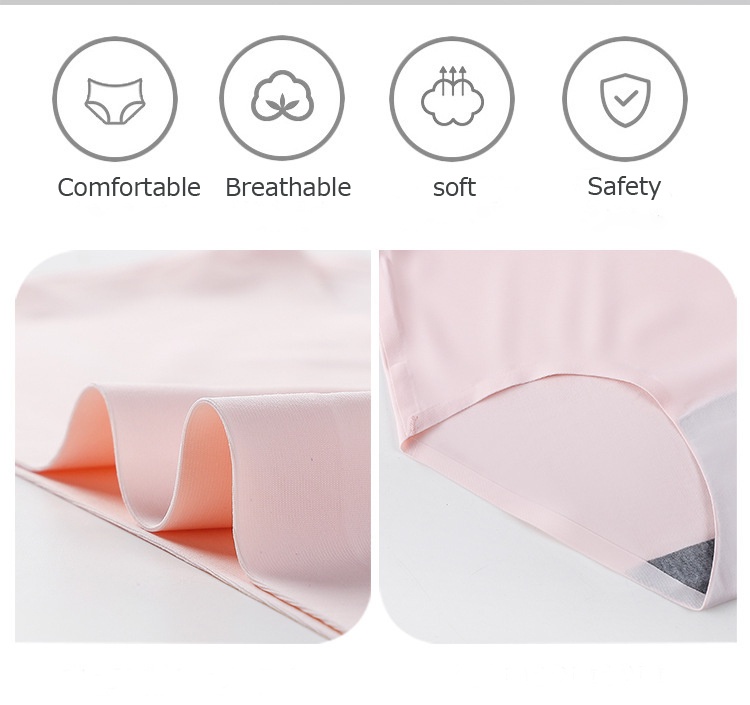 Mô tả FallSweet M-2XL Quần Lót Lụa Lạnh Không Đường May Lưng Vừa Thoáng Khí Thoải Mái Cho Nữ Plus Size - 2