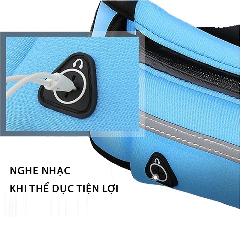 Ảnh Tui Đeo Hông Chạy Bộ Có Ngăn Chứa Đồ Và Đựng Bình Nước Tiện Lợi MixSport TDH02 4