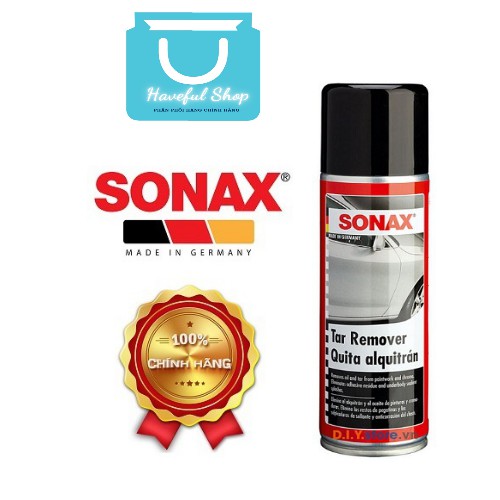 SONAX Tar Remover 334200 Dung Dịch Tẩy Nhựa Đường, Keo Băng Dính 300ML Chính Hãng