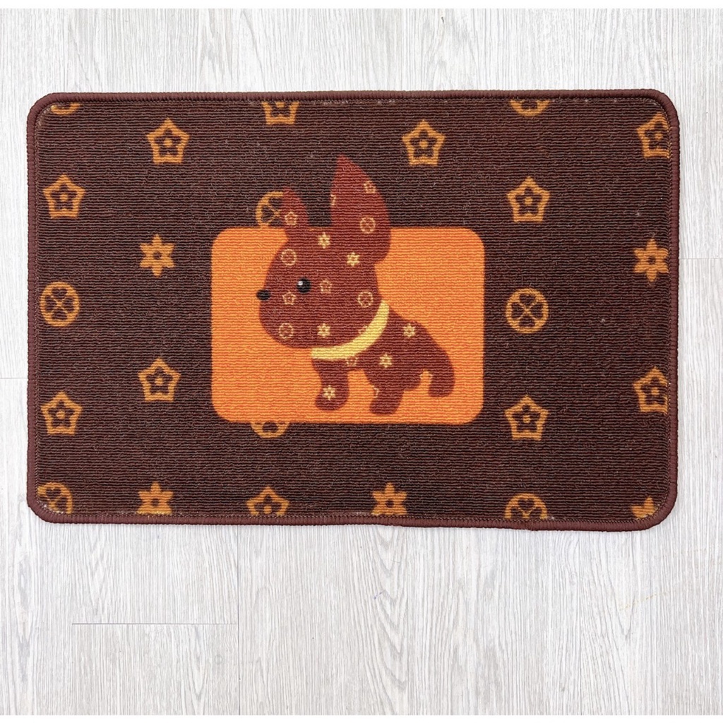 Thảm chùi chân chống trượt  40x60cm hoạt hình Gấu dễ thương tiện lợi siêu thấm nước
