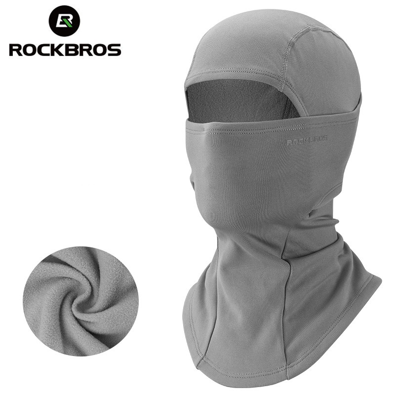Rockbros Balaclava Mặt Nạ Lông Cừu Cho Mùa Đông, Chống Gió & Giữ Nhiệt - Phù Hợp Đi Xe Đạp, Trượt Tuyết