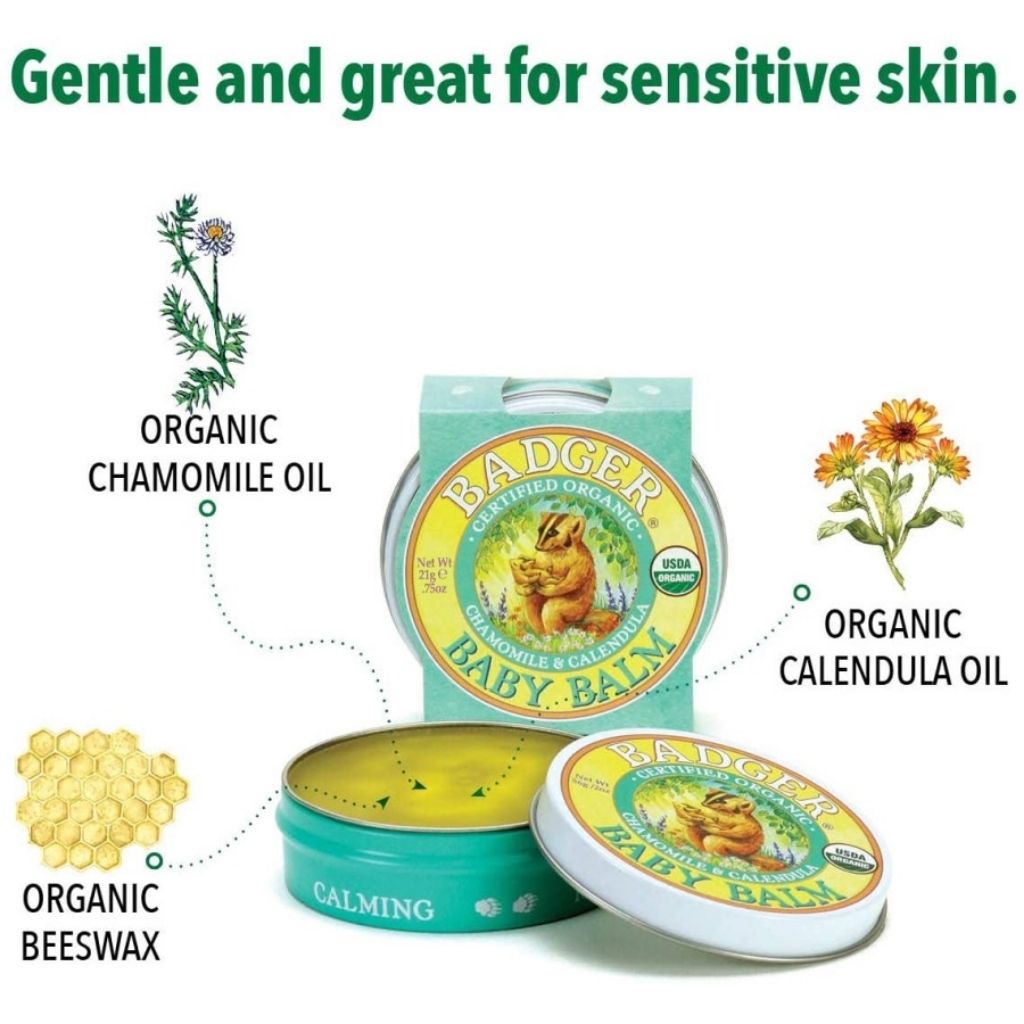 Mô tả Combo chăm sóc da hữu cơ cho bé BADGER Essential Baby Care - 2