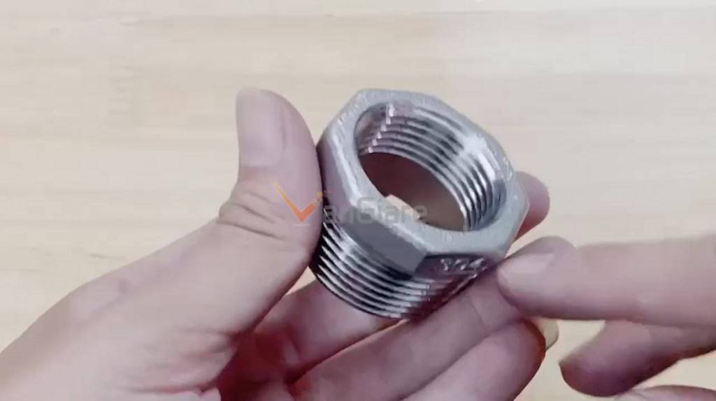 Cà rá inox, lơ thu ren inox 304, nối ren trong ren ngoài inox phi 13 17 ...