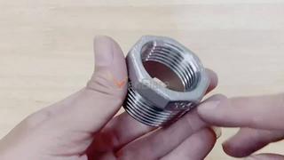 Cà rá inox, lơ thu ren inox 304, nối ren trong ren ngoài inox phi 13 17 ...
