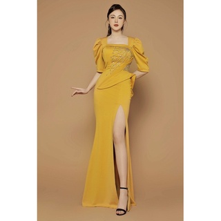 Đầm dạ hội kết pha Lê cánh chim cao cấp (đầm dự tiệc cao cấp) tặng hoa tai thời trang TẶNG KÈM HOA TAI THỜI TRANG
