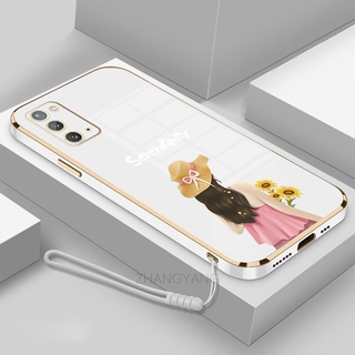 ốp lưng Samsung note 20 Samsung note 20 ultra Ốp Điện Thoại TPU Silicon Viền Mạ Màu Hình Cô Gái Xinh Đẹp Cho Samsung note 20 Samsung note 20 ultra