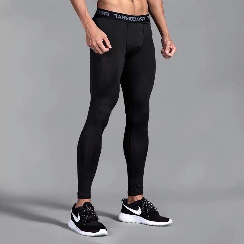 Ảnh Quần Giữ Nhiệt Quần Legging Nam Màu Đen Chuyên Tập Gym Chạy Bộ Đá Bóng YINGHU 4