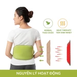 Đai Chườm Thảo Dược Lưng Bụng Hapaku, Giảm Đau Mỏi Lưng Do Thoát Vị Đĩa Đệm, Thoái Hóa Cột Sống, Máy Massage Lưng — ảnh 3