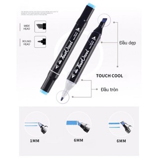 TOUCH COOL / TOUCH COLOR - Bộ bút lông hai đầu marker 30/40/60/80 màu 🐻💕 vẽ trang trí, vẽ tranh, lên ý tưởng thiết kế