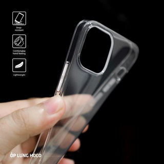 Ốp lưng HOCO dẻo trong suốt cao cấp cho iphone 12/12Pro/12Promax/13/13Pro/13Promax/14/15/16/17/pro/promax
