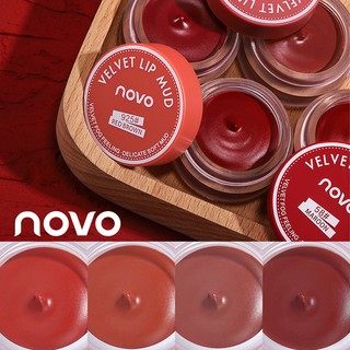 Son Môi NOVO Dạng Thạch Chống Thấm Nước Dưỡng Ẩm Mềm Mượt Cho Đôi Môi Mịn Màng NO.546