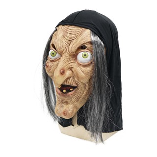 Mặt nạ phù thủy đáng sợ cho bữa tiệc Halloween Mặt nạ ma bí ngô Mũ Cosplay Yan Mặt nạ trang trí tiệc gia đình
