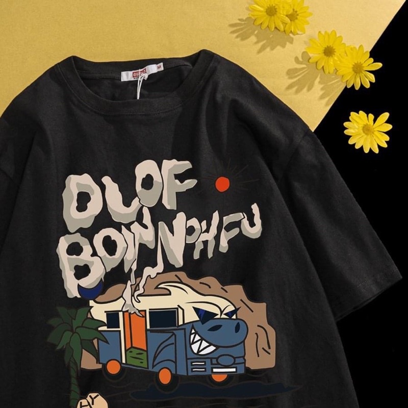Áo Thun tay lỡ DLOFBOW Brand HAZEE Unisex 100% Cotton