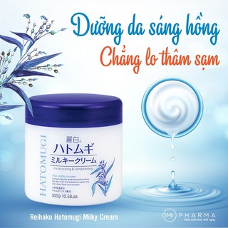 Combo Nước Dưỡng Ẩm Và Kem Dưỡng Ẩm Làm Trắng Da REIHAKU Hatomugi Nhật Bản