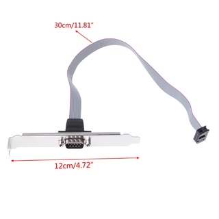 Clip DB9 RS232 COM Conncetor Cáp Máy Tính 9Pin Cổng Nối Tiếp Khung Xe Mở Rộng Vách Ngăn