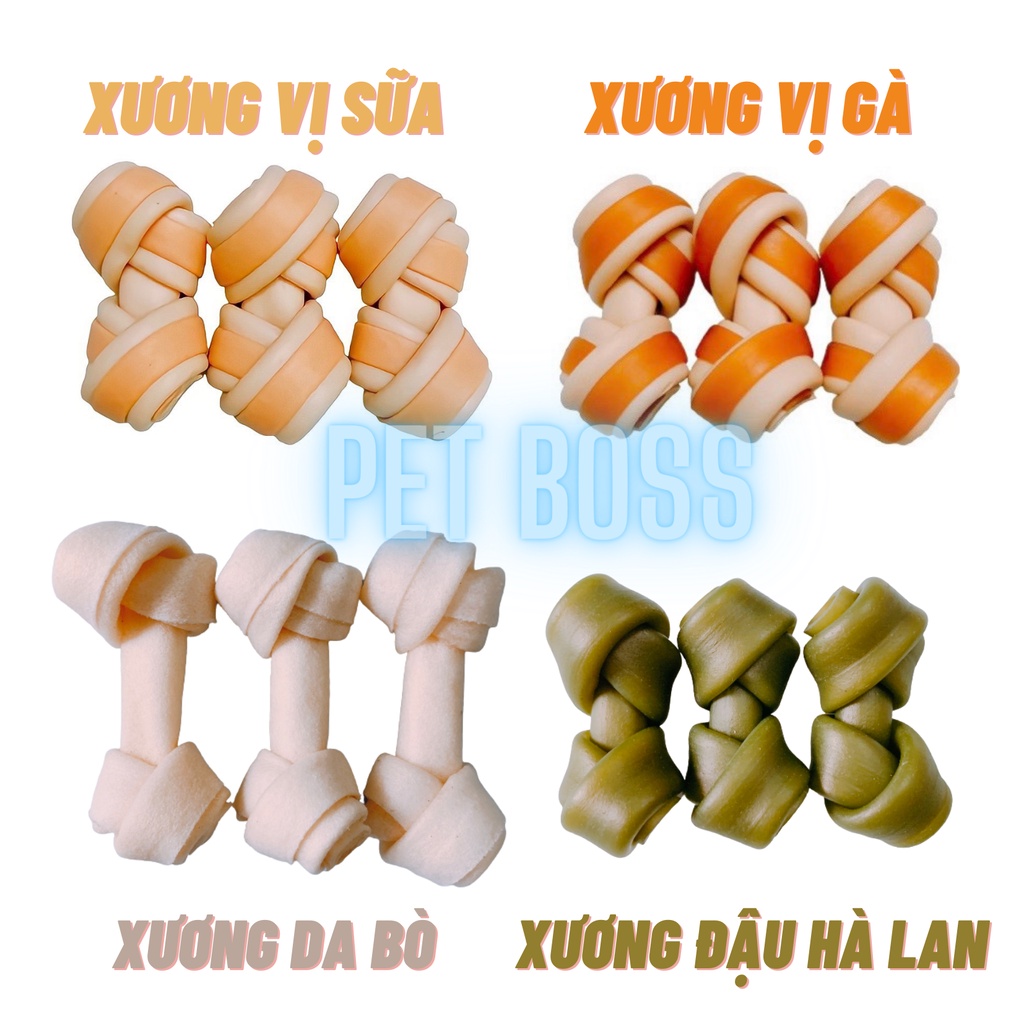 PC184 COMBO 5 XƯƠNG GẶM CHO CHÓ SẠCH RĂNG THƠM MIỆNG, SNACK THÚ CƯNG, XƯƠNG GẶM THÚ CƯNG